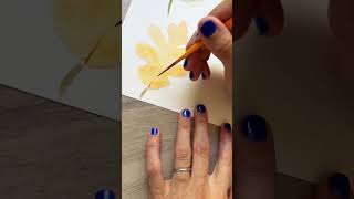 How to paint an easy watercolor oak leaf for beginners [upl. by Linnell]