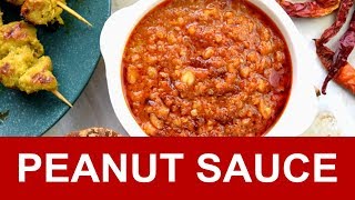 Peanut sauce  How to prepare from scratch with 3 simple steps [upl. by Ahsinwad]