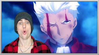 Archer vs Lancer  Full Fight HD  Fate stay night Unlimited Blade Works REACTION [upl. by Hiro]