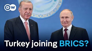 Why Turkey seeks to become first NATO member in BRICS  DW News [upl. by Nofpets117]