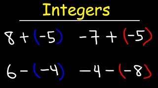 Adding and Subtracting Integers Using a Simple Method [upl. by Enohsal]