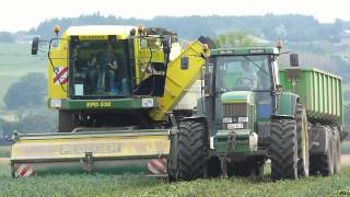 Ploeger Epd 538 at pea harvest 2012 [upl. by Leinad815]