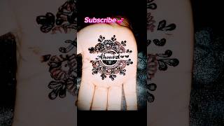 Easy Tikki Design With The Name Ahmed💕viralvideo trendingshort viral subscribe [upl. by Noeled]