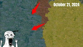 Russia vs Ukraine  October 21 2024  KUPYANSK FRONT CUT IN HALF [upl. by Zahc]