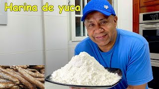 Como hacer harina de yuca en tu hogar [upl. by Lunt840]