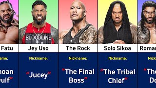 Nicknames of WWE Anoai Family Wrestlers [upl. by Aissilem]