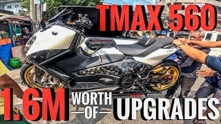 Picking up a Heavily Modified Yamaha TMAX 560 Techmax  TorqKey [upl. by Yonina751]