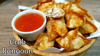 Crab Rangoon  Crab amp Cream Cheese Filled Wontons [upl. by Areivax131]