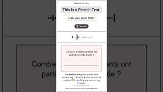 DELF B1 French Listening Test5 delfb1 frenchnyou french frenchlistening practice [upl. by Anastasius]