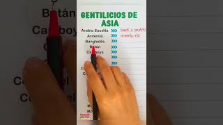 Gentilicios de Asia☑️ [upl. by Tecu]