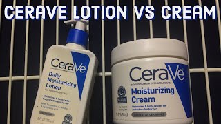 CERAVE The Moisturizing Cream VS The Lotion which one should you use [upl. by Berg]