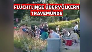 Flüchtlinge übervölkern Travemünde [upl. by Inavihs]