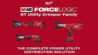 Milwaukee® M18™ FORCE LOGIC™ 6T Utility Crimpers [upl. by Layap176]