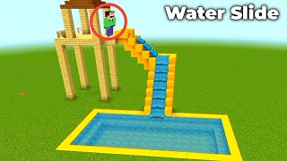 How to make Realistic Water Slide in Minecraft [upl. by Adyahs]