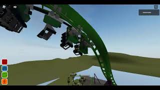 Roblox Adventure Island Theme park Xenomorph Floorless Coaster [upl. by Aveline]