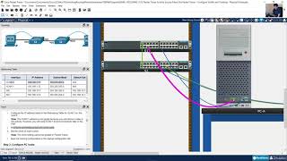 346 Packet Tracer  Configure VLANs and Trunking  Physical Mode [upl. by Hinson]