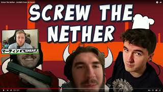 InTheLittleWood REACTS to quotScrew The Nether  Jschlatt Cover AI Coverquot [upl. by Edyaj]