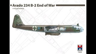 Hobby2000 172 Arado 234 B2 End of War Kit Review [upl. by Ahsikin]