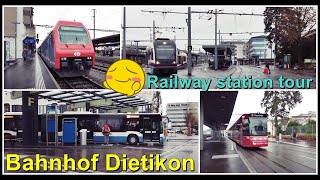 Dietikon large railway station tour  Grosser Bahnhof Dietikon Rundgang Kanton Zürich Schweiz 2022 [upl. by Iris]