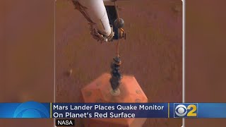 Mars Lander Places Quake Monitor On Planet’s Red Surface [upl. by Woodsum]