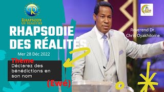 Déclarez des bénédictions en son nom  Ewé  Rhapsodie des réalités  PASTEUR CHRIS OYAKHILOME [upl. by Zacharias]