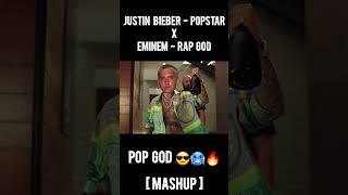 Justin Bieber  POPSTAR X Eminem  RAP GOD  Mashup  😎🔥🥶 shorts justinbieber eminemremix [upl. by Medarda]