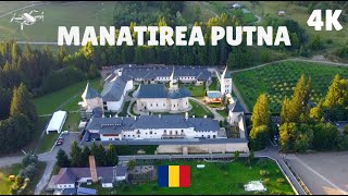 Romania  Mănăstirea Putna  4K Ulta HD  Video cu Drona [upl. by Aynam]