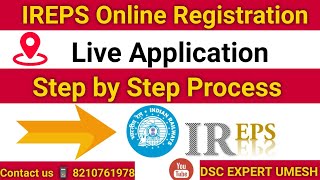 IREPS Online Registration Process  Live Application  Step by Step Process  IREPS Registration [upl. by Roselani]