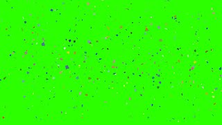 Confetti 2  Green Screen  Chroma Key [upl. by Stanly]