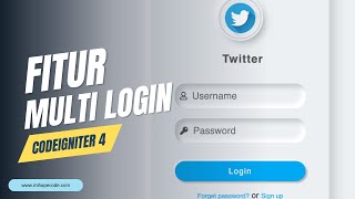 Membuat Fitur Multi Login Sederhana Menggunakan PHP Codeigniter  Codeigniter 4 tutorial HD [upl. by Arehc]