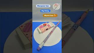 How to make sharpener and eraser box Using Match box viralshort youtubeshorts craft kidscraft [upl. by Mazman]