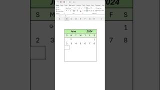 CREATE A CALENDAR in Excel  365 Subscribe amp share this video microexcel excel technology tech [upl. by Erodaeht]