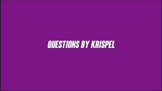 Krispel  Questions Official Lyric Video [upl. by John803]