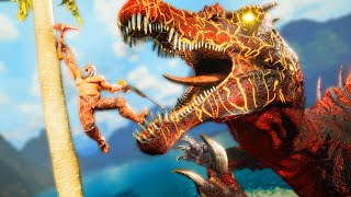 Taming a VOLCANIC SPINOSAURUS  ARK MEGA Modded Survival [upl. by Enrak]