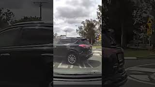 Crestmead Queensland Dumbarse driver doesnt look or stop at the stops sign 554WQU [upl. by Ahsuoj]