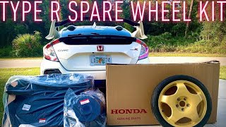 Honda Civic Type R Spare Wheel Kit Install [upl. by Engedi]