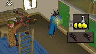 Luring Pkers away from Banks by Alching in PvP Worlds [upl. by Madancy]