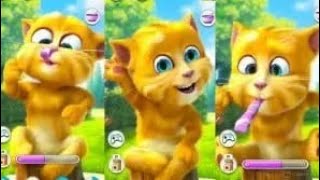 Talking ginger  candles fun  happy mood  fun  enjoyment  talkingcat  talkingtom [upl. by Celestyn]