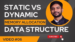 Static Vs Dynamic Memory Allocation  Data Structure  In Hindi [upl. by Nwahsed]