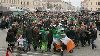 2016 St Patricks Day Parade Munich  Part 4 Odeonsplatz [upl. by Oiramrej689]