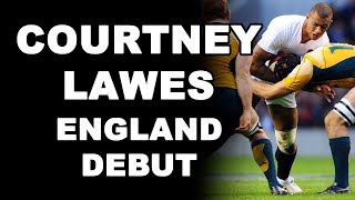 Courtney Lawes England debut [upl. by Nawj]