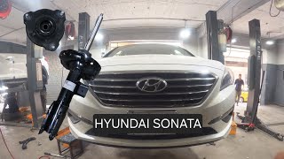 remplacement de lamortisseur avant  support de jambe de force  hyundai sonata 20152019 [upl. by Nebe]