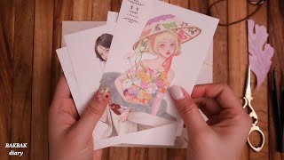 모두가잠든 새벽에다꾸 ASMR dawn when everyone fell asleep papertherapy dawn asmr Art Journaling Aesthetic [upl. by Reisfield]