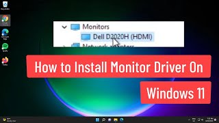 How to Install Monitor Driver On Windows 11 [upl. by Saville]