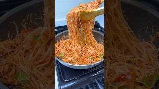 Quick and Tasty Rice Noodles Recipe🍜✨ viralvideo trendingshorts trendingvideo aramideskitchen [upl. by Naitsabas]