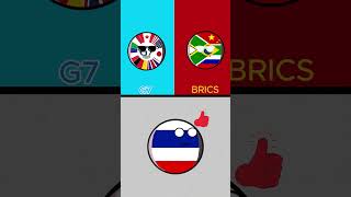 Countries choose G7 or Brics countryballs g7 brics türkiye pakistan thailand [upl. by Ressler511]