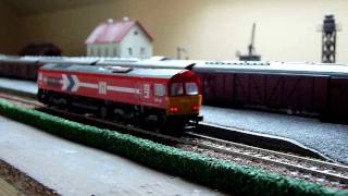 Mehano Prestige Class 66 EMD JT42CWR HGK DE 64 with Sound [upl. by Issirk]