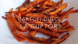 Cartofi dulci la cuptor Baked sweet potatoes 🍠 [upl. by Clemens]