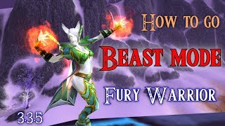 How to DPS as a Fury Warrior in 335 [upl. by Washko]