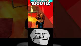 🧠Roblox 1000 IQ Moment Troll Face Memeshorts [upl. by Naiva]